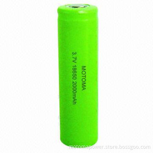 Li-ion Battery, 3.7V, 18650, 2,000mAh with Different Capacities